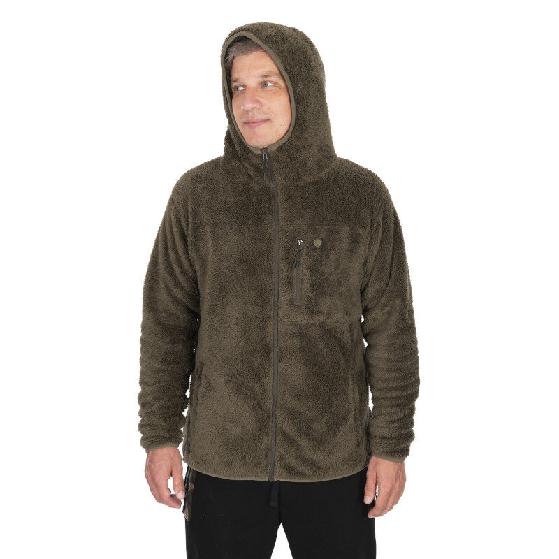 Fox HD Premium Khaki Full Zip Teddy Jacket